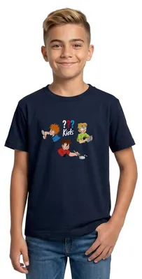 Produktbild von Spreadshirt Die Drei Fragezeichen Kids Detektive Teenager T-Shirt, 152/164 (12-14 Jahre), Navy