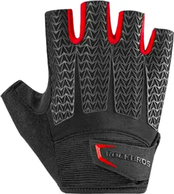 Immagine prodotto di Rockbros Guanti sportivi da ciclismo con inserti in gel nero-rosso XXL