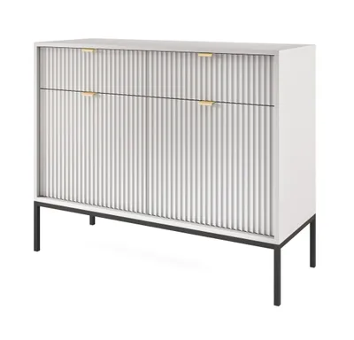 Produktbild von AX LIVING Kommode mit Schublade Eternas KS104 104 cm breit Grau