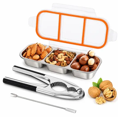 Produktbild von Nussknacker-Set - Mit Nuss-Picker - Schwarz