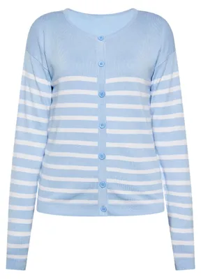 Produktbild von CALEY Damen Strickjacke - Blau, XL