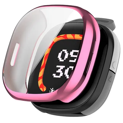 Immagine prodotto di Per Fitbit Ace LTE copertura completa TPU placcato Smart Cover protettiva Rosa