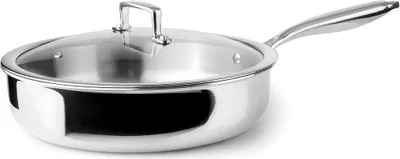 Zdjęcie produktu dla Ibili Triply Naturalna Pokrywa, Stal Nierdzewna/Aluminium, 24 cm, Srebrny