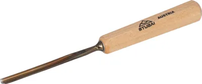 Produktbild von STUBAI Stemmeisen Stechbeitel Serie 52 - Form 8 | Gerades Hohleisen 6 mm, mit Holzgriff, für Figurenarbeiten, Kerb- und Reliefschnitzarbeiten, zur präzisen Bearbeitung von Holz