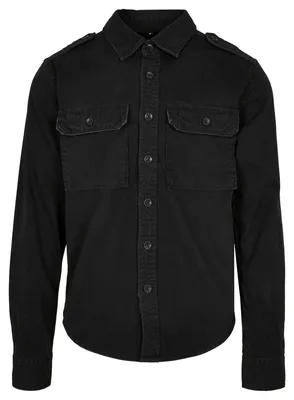 Image de Build Your Brand - Chemise pour homme à manches longues LT4832 (L) (noir)