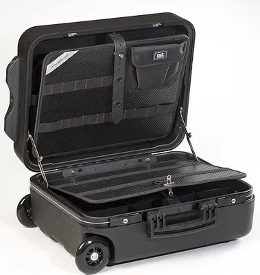 Produktbild von Heinz Hesse GT-Line Werkzeugkoffer Mega Wheels 190 PEL TSA Werkzeug-Trolley + Teleskopgriff