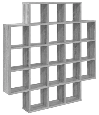 Immagine prodotto di vidaXL Scaffale da parete, colore Sonoma grigio, 100 x 13 x 100 cm, materiale: legno composito