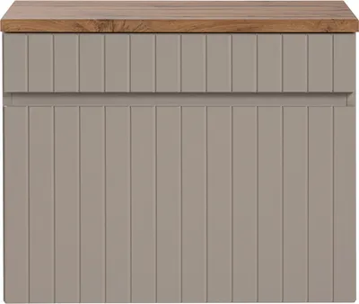 Produktbild von Waschtisch Unterschrank 60 cm Kaschmir Waschtischplatte Eiche Nb. IRAKLIO-56-CASHMERE B/H/T ca. 60,4/48,5/46 cm