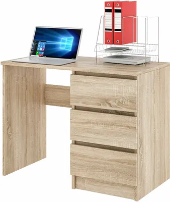 Produktbild von Schreibtisch Bürotisch Computertisch Laptoptisch Büromöbel Arbeitstisch Sonoma
