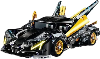 Produktbild von Technic Knight Light Bausteine – Großes Konstruktionsset 1300 Teile, realistisches Auto-Modell, Geschenk für Kinder ab 6 Jahren