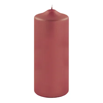 Produktbild von Fink CANDLE, metallic Stumpenkerze, Paraffin, rot, L. 8 cm, B. 8 cm, H. 20 cm, D. 8 cm Höhe: 20.00 cm Breite: 8.00 cm Tiefe: 8.00cm Durchmesser: 8.00 cm 123782