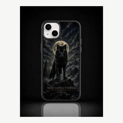 Zdjęcie produktu dla Etui na iPhone 14 Plus, pokrowiec ochronny na telefon z motywem wilka – LUNØIR ©