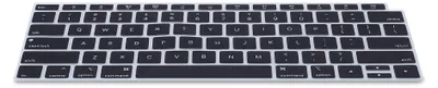 Produktbild von kwmobile Silikon Tastaturschutz für Apple MacBook Air 13" 2018 2019 2020 A1932 - QWERTY US Keyboard Cover Abdeckung - Schwarz