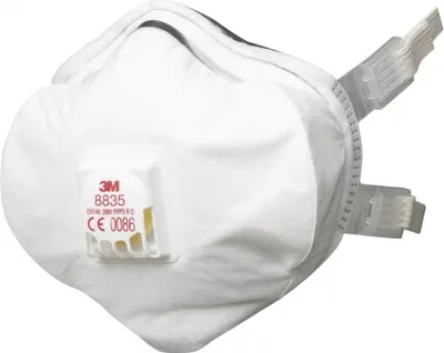 Produktbild von 5x 3M Feinstaubmaske 8835 FFP3RD m.Ventil b.30xAGW-Wert EN149:2001+A1:2009