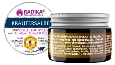 Obrázok produktu pre Bylinná masť s himalájskym Shilajitom a propolisom - 30 ml - Bioherba