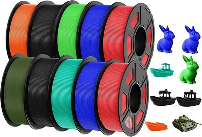 Obrázok produktu pre 3D tlačové vlákno, bez bublín, vysoká priehľadnosť, PETG 10MIX15