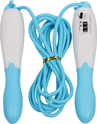 Image de Corde à sauter avec compteur bleu