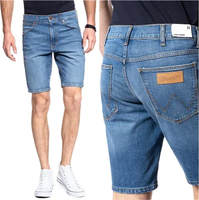 Produktbild von WRANGLER Herren, Shorts 5 POCKET SHORT, Regular fit, W30, Blau, kurze, hosen,