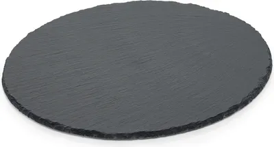 Produktbild von 12x Naturschieferplatte rund Ø 38 cm Natural Slate