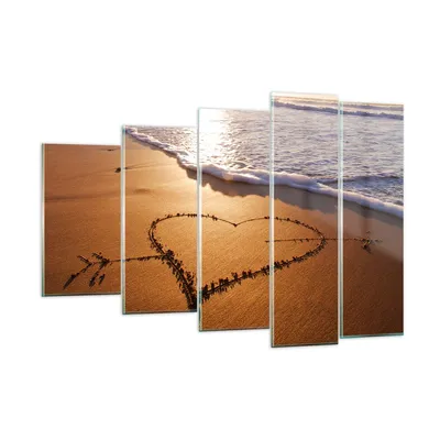 Produktbild von Bilder auf glas - Sommer Meer Sand Strand - 150x100cm - Glasbilder - Wandbilder - Kunstdruck - zum Aufhängen bereit - Wanddekoration aus Glas - Glas Bilder - Wandbild auf Glas - GEG150x100-3163