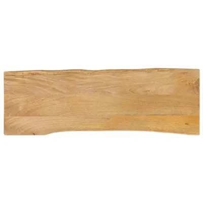 Image de Plateau de table avec arête d'arbre 140x40x3,8 cm bois massif mangue