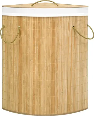 Obrázek produktu pro vidaXL Rohový koš na prádlo Bamboo 60 L