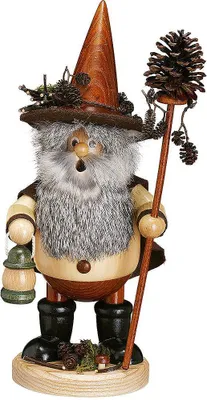 Produktbild von Waldwichtel Zapfensammler, natur (25cm) Räuchermann von Drechselwerkstatt Uhlig