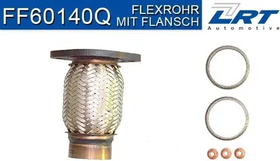 Produktbild von LRT FF60140Q Reparaturrohr Katalysator KAT für BMW 3 Touring (E91) 3 Limousine (E90) 1 Schrägheck (E87) 3 Coupe (E92) 3 Cabrio (E93)