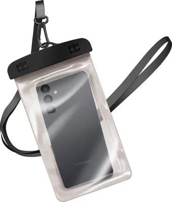 Image de Avizar, étui étanche 5.8-6.8" Touch avec bande, Transparent