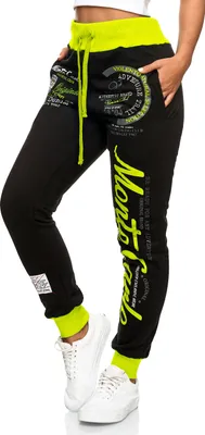 Produktbild von Damen Jogging-HOSE | Monte Carlo 592 Schwarz/Neon L