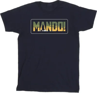 Obrázok produktu pre Star Wars - Pánske tričko "The Mandalorian" BI47448 (S) (námornícka modrá)