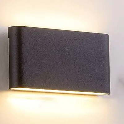Imagen del producto de 2 apliques de pared LED elegantes para exteriores: diseño moderno y durabilidad resistente al agua