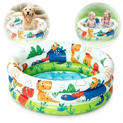 Productafbeelding van Omgoods - Opblaasbaar Kinderbadje Dinosaurus 60 cm