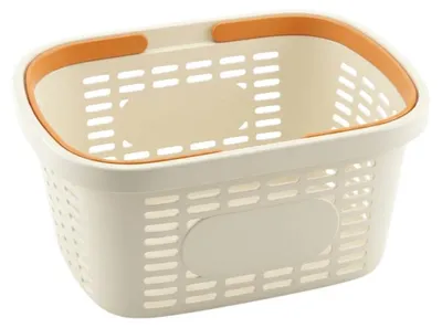Obrázek produktu pro Verk 27652 Košík do koupelny s úchyty 25,5 x 17,5 cm, béžový