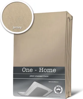 Produktbild von Spannbettlaken Spannbetttuch beige sand 140x200 cm - 160x200 cm Jersey Baumwolle