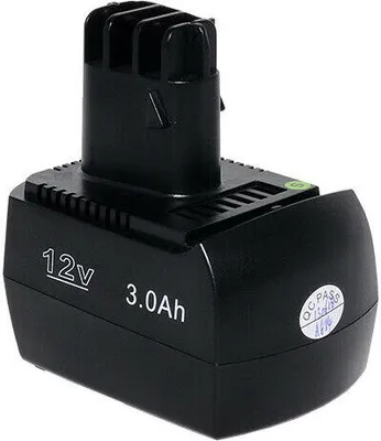 Produktbild von 3000 mAh 12 V Ni-MH-Ersatzakku für Elektrowerkzeug METABO 6.02151.50 ULA9.6-1 BZ12SP BS 12 SP, BSZ 12, BZ 12 SP, SSP 12,Schwarz