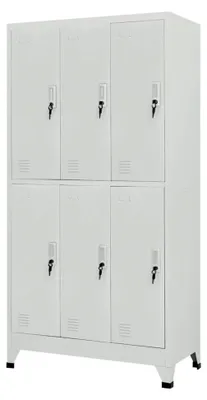 Produktbild von Schließfachschrank Grau Umkleideschrank Metallspind