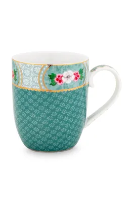 Produktbild von PIP STUDIO Blushing Birds Henkelbecher blue 0,145 l