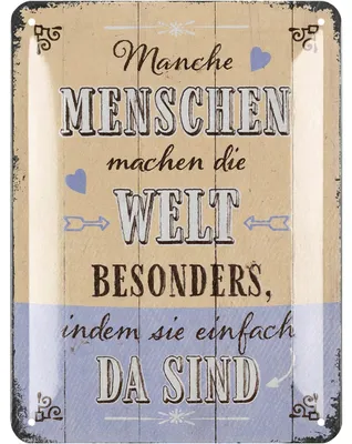Produktbild von LANOLU Retro Blechschild, lustige Sprüche Schild Freundschaft, Shabby Chic Deko, Geschenke für beste Freunde, vintage Metallschilder 15x20cm