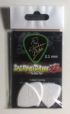 Immagine prodotto di 3 plettri per chitarra da 2,1 mm, misura XL