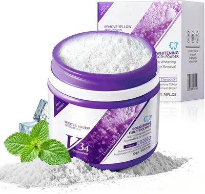 Produktbild von Zahnwhitening Pulver 50 g, Zahnfleckentferner, Zahnaufhellung, für Zahnpflege