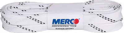 Zdjęcie produktu dla Białe, woskowane sznurowadła Merco PHW-10 o długości 180 cm