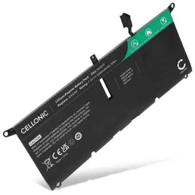 Produktbild von CELLONIC 1x Akku für Notebook Kompatibel mit Dell XPS 13 9380, Latitude 7400 2-in-1, Inspiron 13 3301, DXGH8 - (5500mAh, 7.4V)
