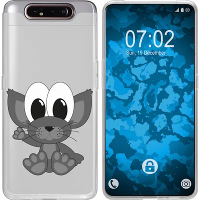 Produktbild von PhoneNatic Case kompatibel mit Samsung Galaxy A80 Silikon-Hülle Cutiemals M5