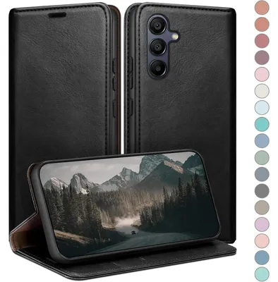 Productafbeelding van Telefoonhoesje, flippercase met kaarthouder en RFID-bescherming, voor Samsung Galaxy A16, zwart