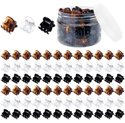Image de Lot de 72 mini pinces à cheveux pour femmes et filles