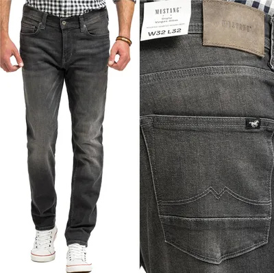 Obrázek produktu pro MUSTANG, pánské džíny, slim fit, VEGAS SLIM, W34 L32, černé, džíny, baggy jeans, buggy