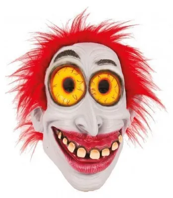 Image de Masque latex clown au grand sourire adulte - halloween - horreur