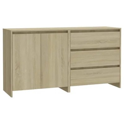 Produktbild von 2-tlg. Sideboard Sonoma-Eiche Holzwerkstoff