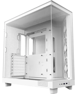 Zdjęcie produktu dla NZXT H series H6 Flow - Mid tower - ATX - Panel boczny z oknem (szkło hartowane)